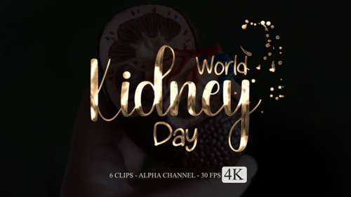 World Kidney Day Animation Text