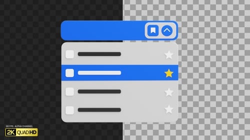 3D Dropdown Open | Alpha Channel