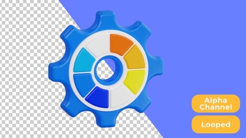 3D Animated Color Setting | Design and Development | Alpha Channel