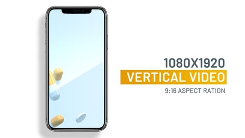 Falling medical pills and capsules vertical background animation