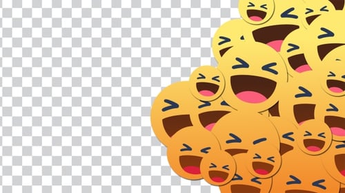 Animated Laughing Emojis Pop Up