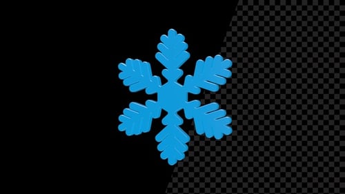 Alpha V3 girado sin costuras con forma de copo de nieve