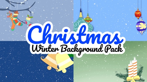 Decorative Christmas and Winter Animated Backgrounds Pack