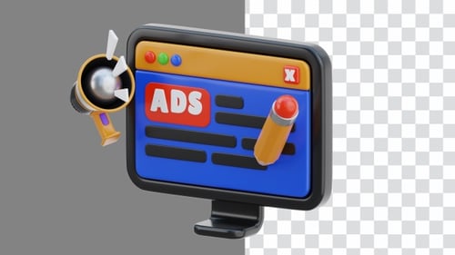 3D Animation of Marketing Copywriting Feature Text | Alpha Channel