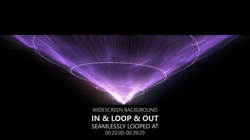 Widescreen Fashion Purple Particles Background