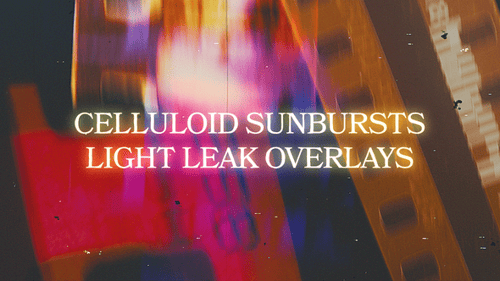 Celluloid Sunbursts - Pack Of 35mm Light Leak Overlays