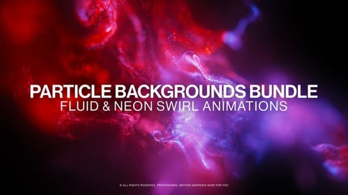 Fluid Particle Swirl Energy Background Animation