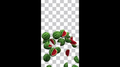 Watermelons Fountain On Alpha