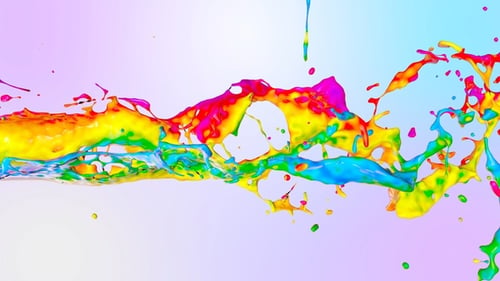 Mehrfarbiger Paint Splash V3