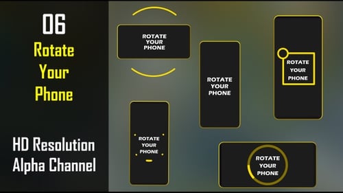 Animated Mobile Phone Rotate Your Device UI