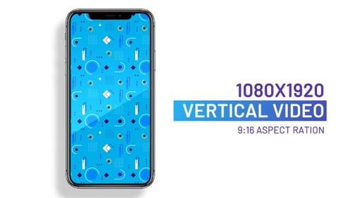 Memphis style looping geometric background pattern