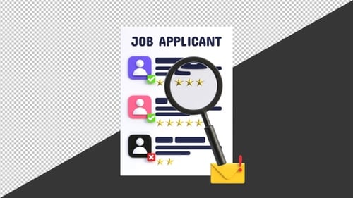 3D Job Applicant Selection | Alpha Channel