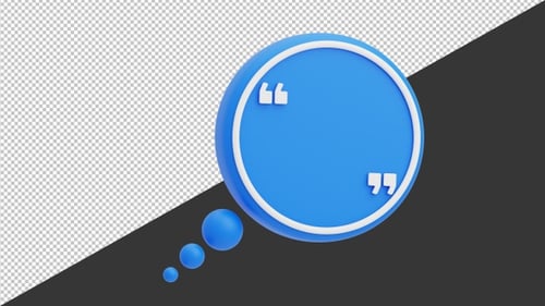 3D Bubble Chat | Alpha Channel