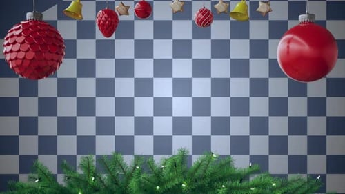 Christmas Frame Or New Year Frame Alpha Channel