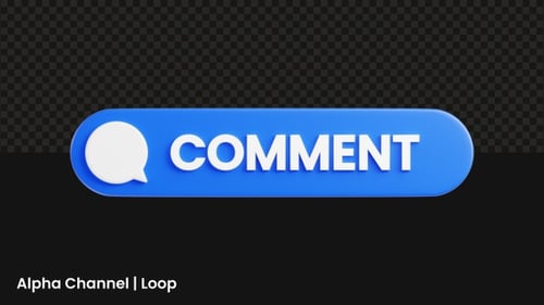 3D Comment Animation | Alpha Loop