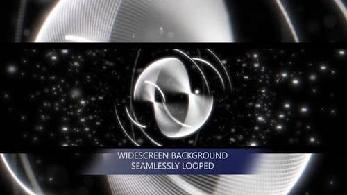 Futuristic Glowing Spherical Background Loop