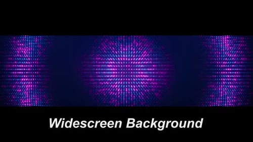 Abstract Pink and Blue Particle Wave Widescreen Loop