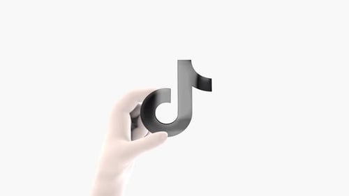 3D Music Note Icon Reveal by Hand