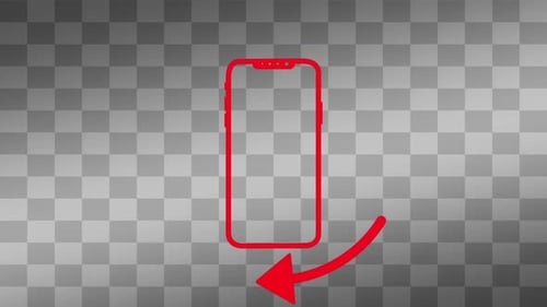 Animação de rotação do telefone celular