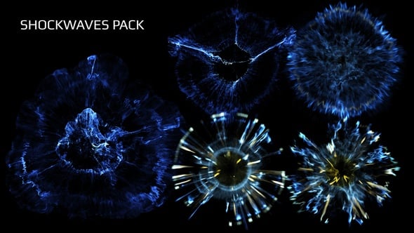 Dynamic Energy Shockwave Bursts Visual Effects, Elements Motion ...