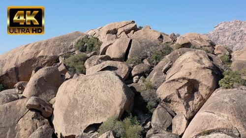 Rocky Mountain Landscape with Blue Sky