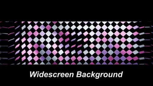 Abstract Wavy Rotating Squares Background Loop