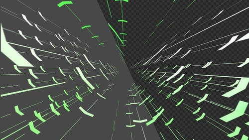 3D Animation of Directional Arrows | Alpha Channel