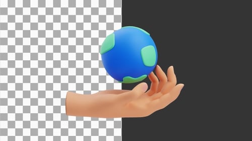 3D Animation of Practical Ways to Save Earth for Future Generations | Alpha Channel