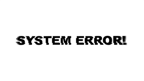 System Error Glitch Title Reveal Animation