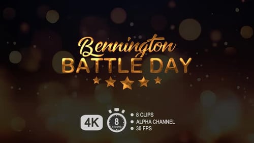 Animated Golden 3D Text Reveal with Stars