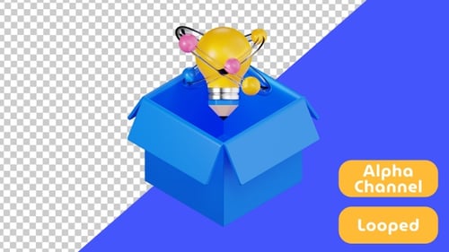 3D Animation of Think Out of The Box | Design and Development | Alpha Channel