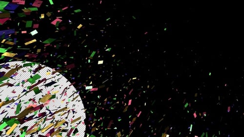 Vibrant Confetti Explosion Overlay for Celebratory Events