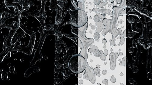 Close Up Crystal Splashes Water 4k