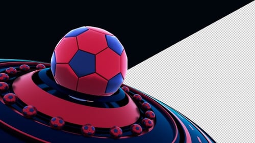 Bucle de fondo transparente de fútbol V5