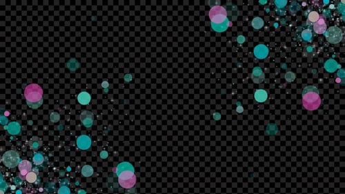 Colorful Glitter Particles Overlay Alpha Loop V3