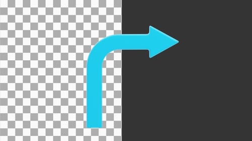 3D Animation of Arrows | Alpha Channel