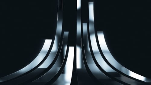 Modern Metallic Geometric Reveal Transition Pack