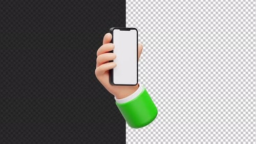 Hand Holding Smartphone