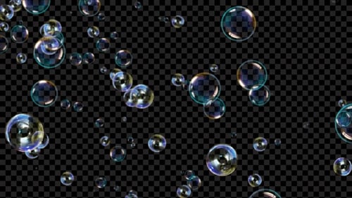 Burbujas cayendo Seamless Loop Alpha V2