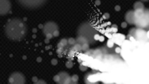 Glowing Particle Flow with Alpha Channel V8