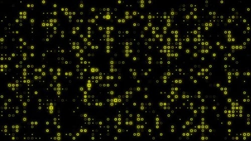 Flickering Dots Digital Grid Loop Background in Various Colors