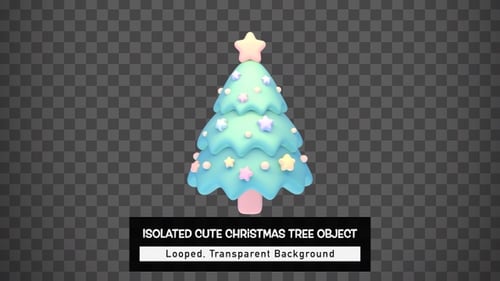 Isoliertes süßes Weihnachtsbaum-Objekt