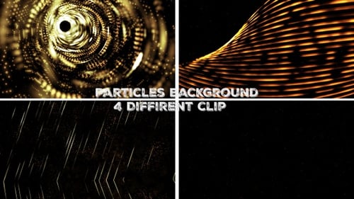 Luxury Golden Particle Backgrounds Collection