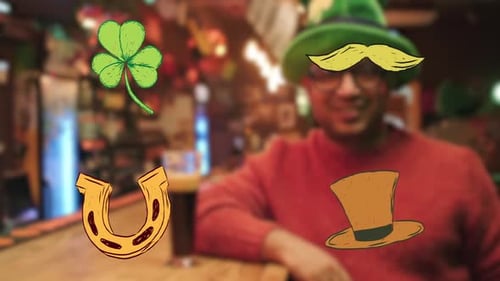 St Patricks Day Elements On Alpha