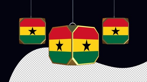 Ghana Flag Transparent Background