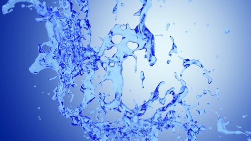 Blue Water Splash