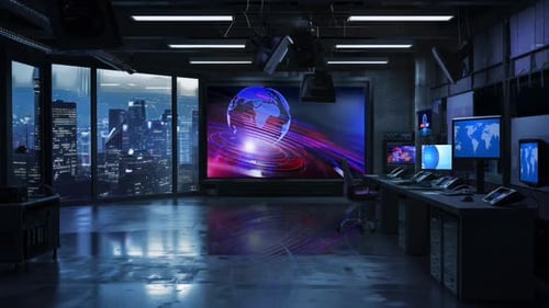 Noticias del estudio de televisión virtual 3D Ab1 29