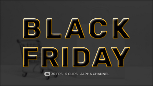 Animated Glossy Black Friday Title Reveal