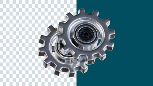 Gear 3D Animations | Alpha Channel