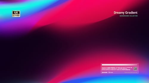 Abstract Fluid Gradient Background with Vibrant Flowing Shapes